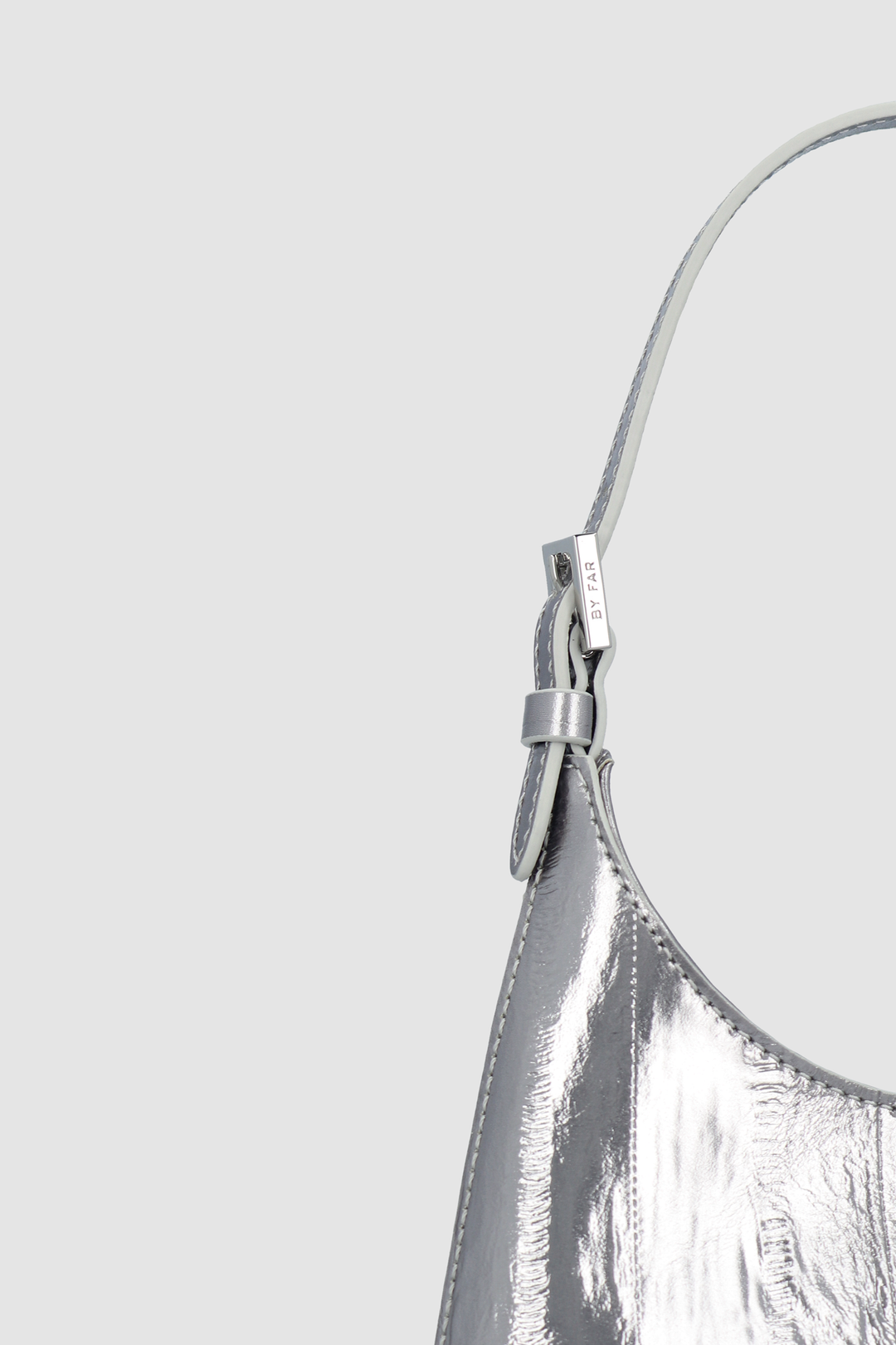 Baby Camryn Inox Eel Embossed Metallic Leather Top-Handle Bag
