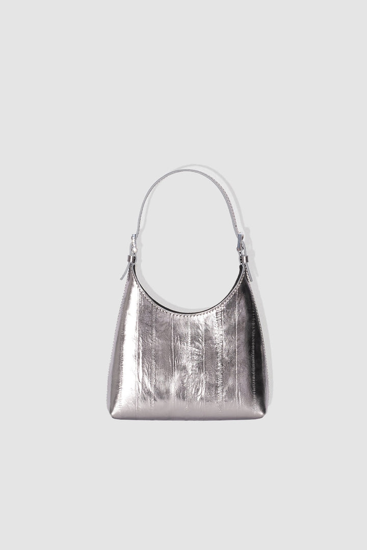 Baby Camryn Inox Eel Embossed Metallic Leather Top-Handle Bag