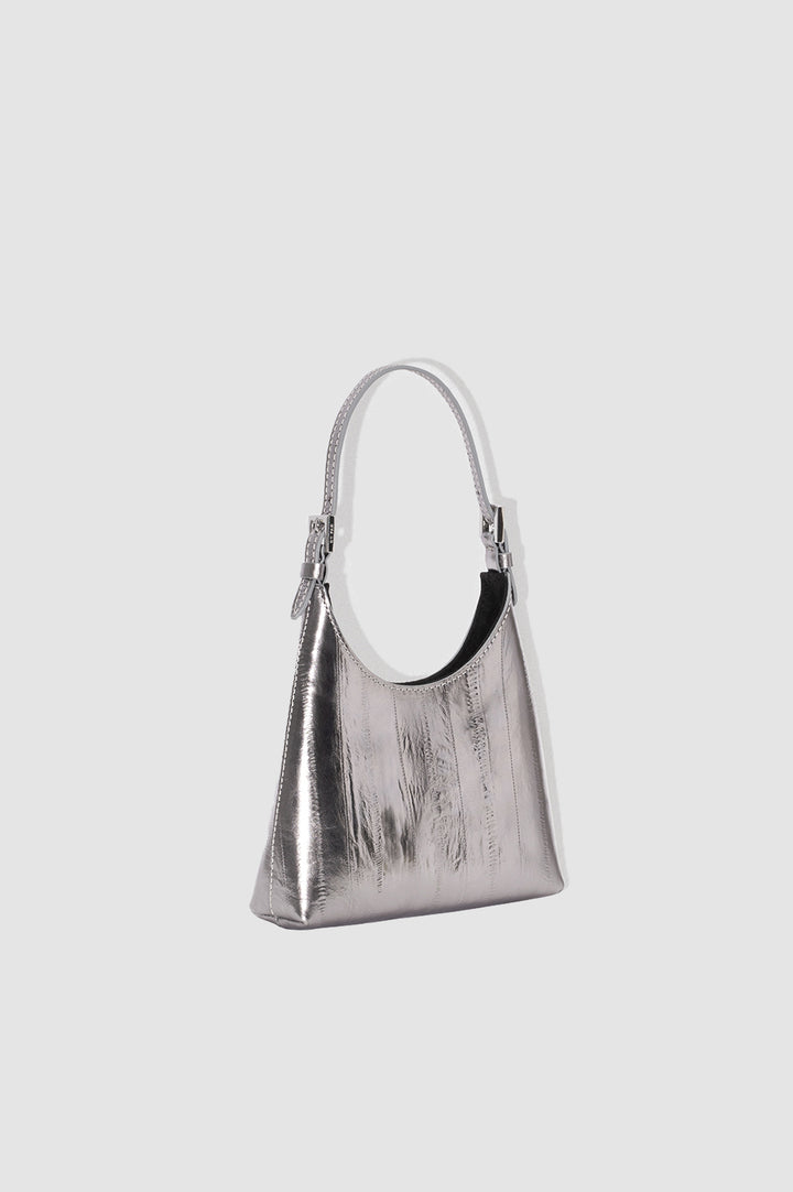 Baby Camryn Inox Eel Embossed Metallic Leather Top-Handle Bag
