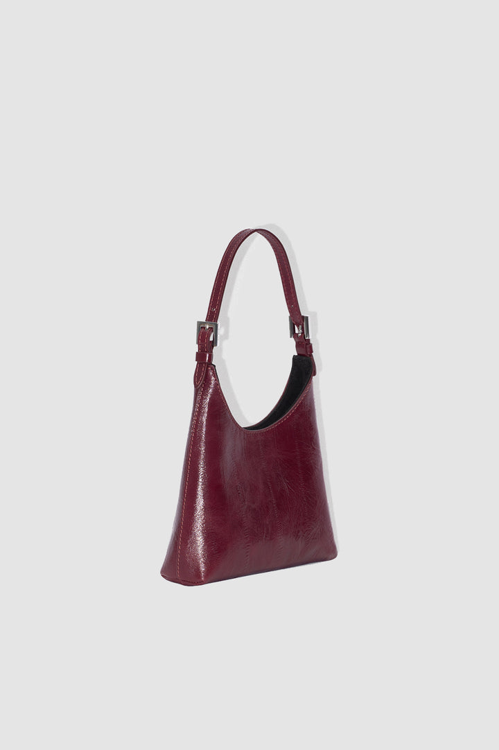 Baby Camryn Sour Cherry Eel Embossed Leather Top-Handle Bag