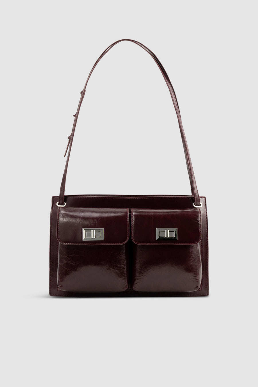 Billy Tote Grape Calf Leather Shoulder Bag – BY FAR
