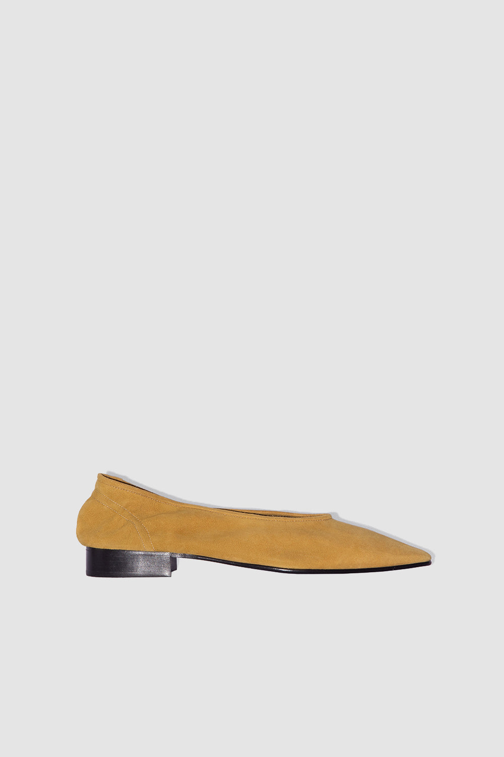 Carré Cumin Kid Suede Leather Pump