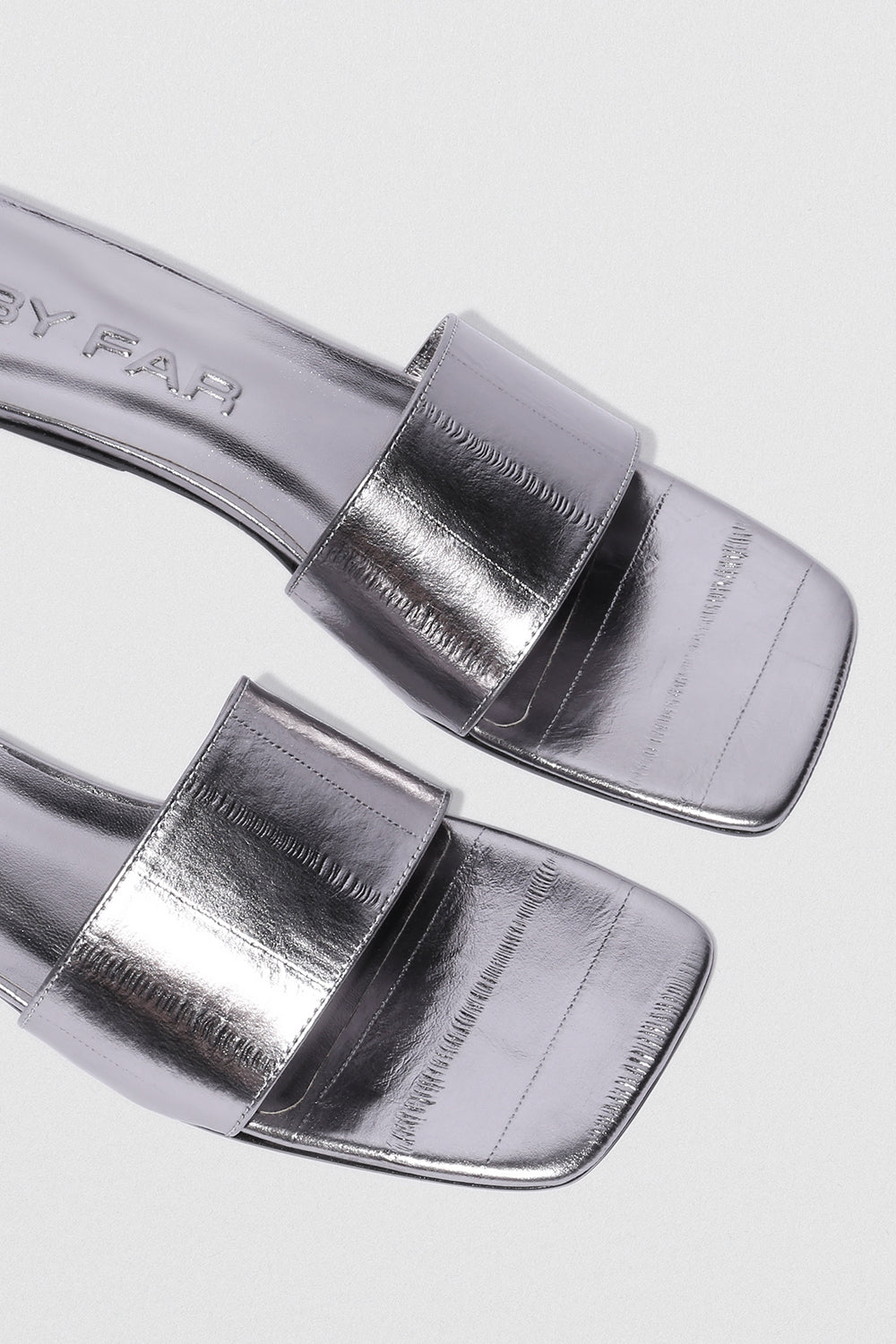 Ceni Inox Eel Embossed Metallic Leather Slip-On