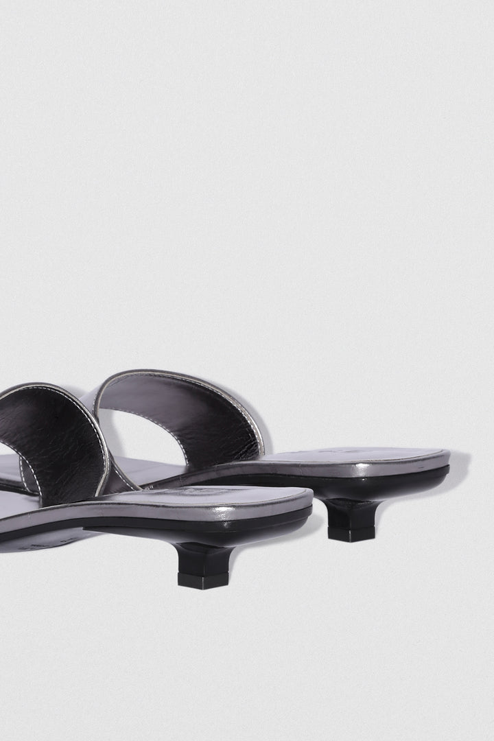 Ceni Inox Eel Embossed Metallic Leather Slip-On