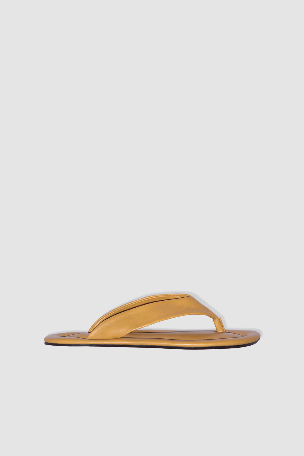 Dasha Cumin Lamb Nappa Leather Flip-Flop Sandal