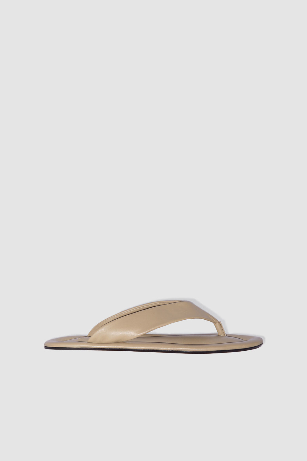 Dasha Mangrove Lamb Nappa Leather Flip-Flop Sandal