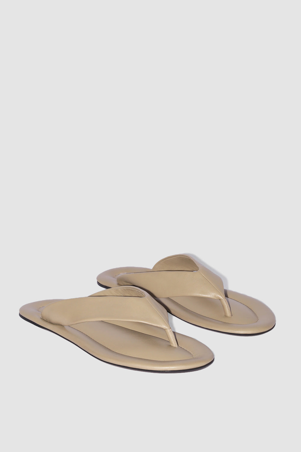 Dasha Mangrove Lamb Nappa Leather Flip-Flop Sandal