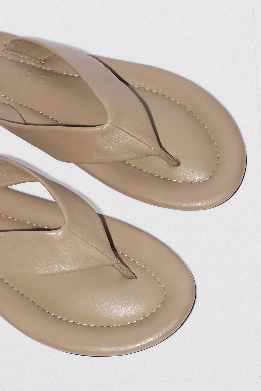 Dasha Mangrove Lamb Nappa Leather Flip-Flop Sandal