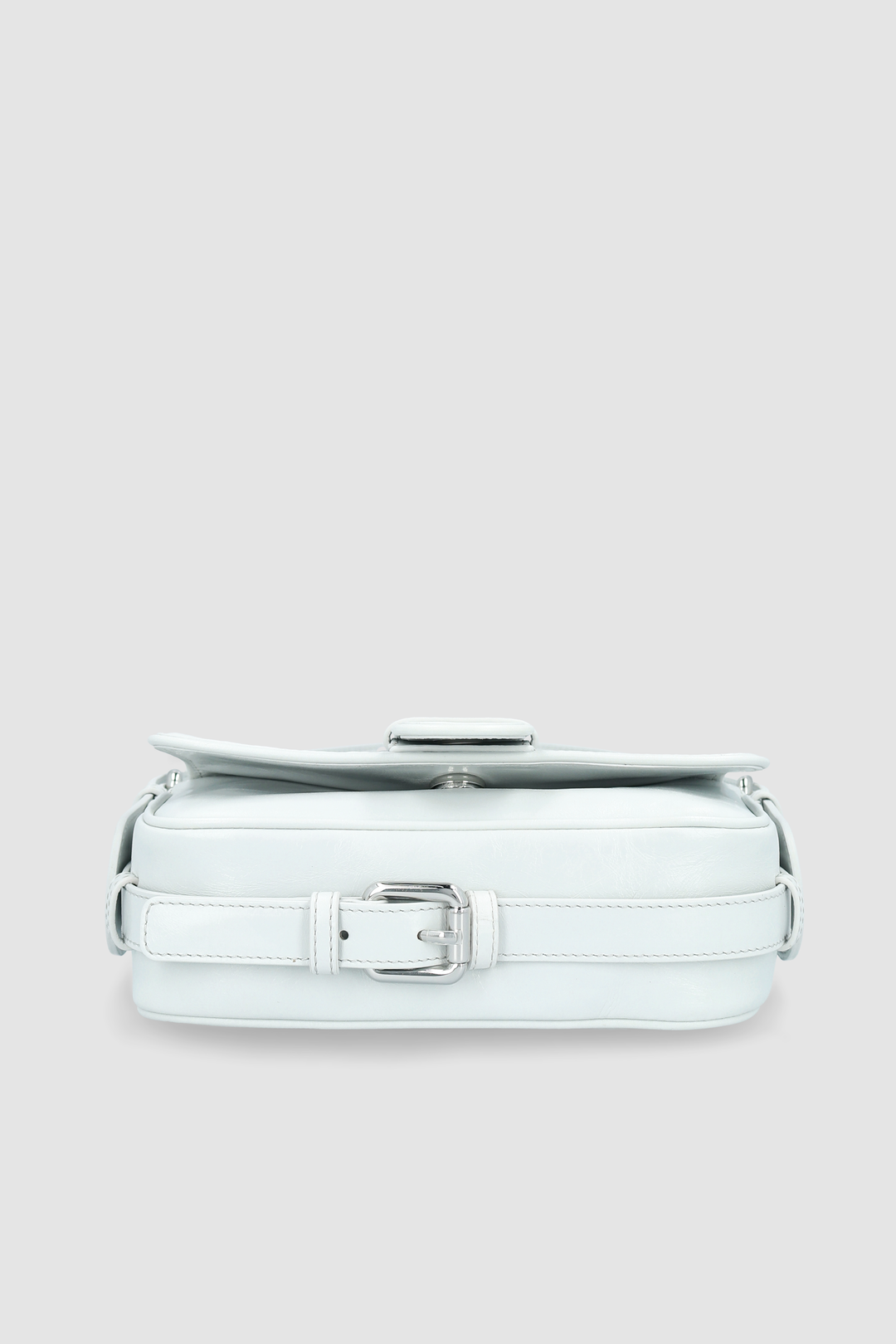 Eloise Burrata Creased Calf Leather Shoulder Bag