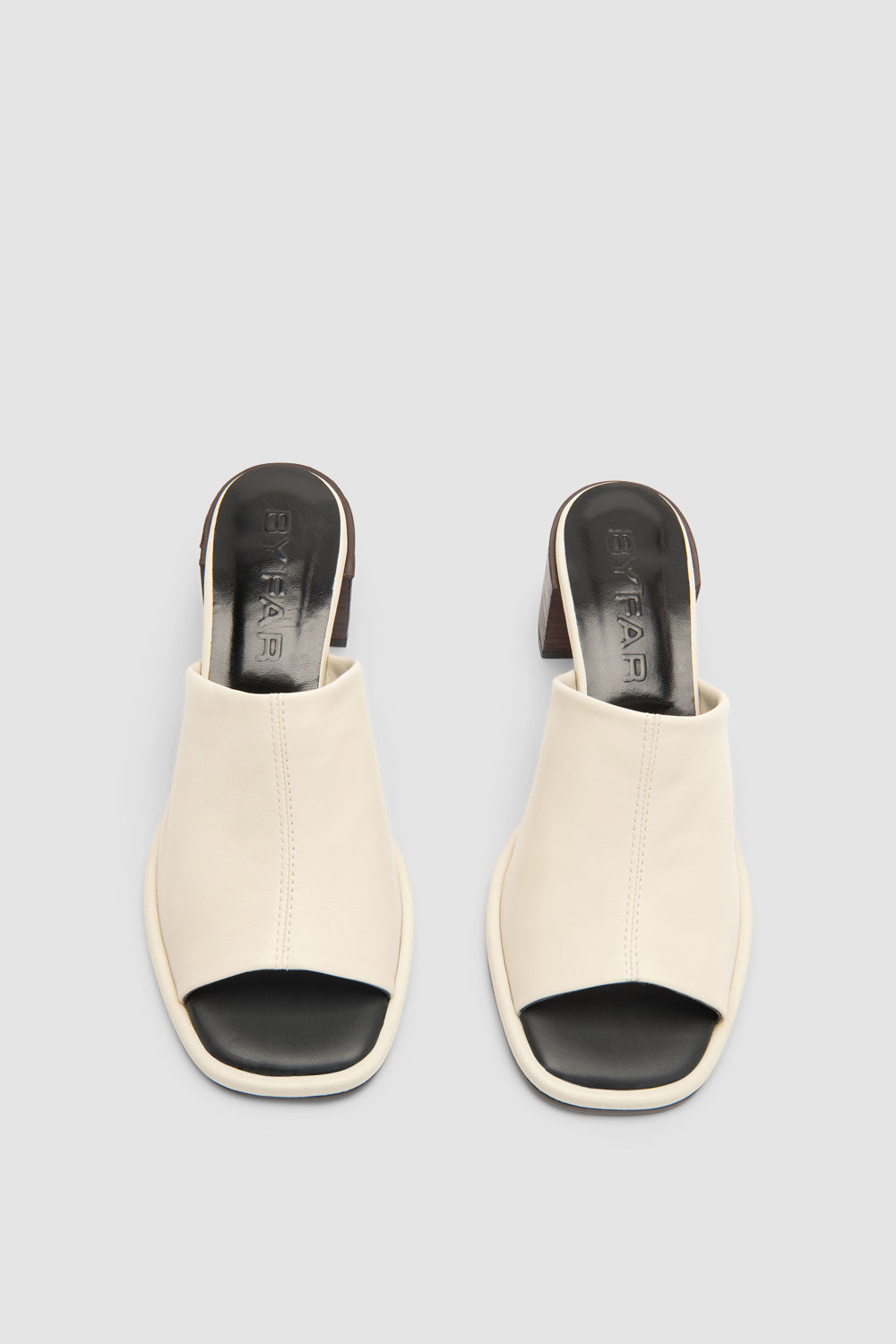 Francisco Limewash and Ristretto Leather Mule