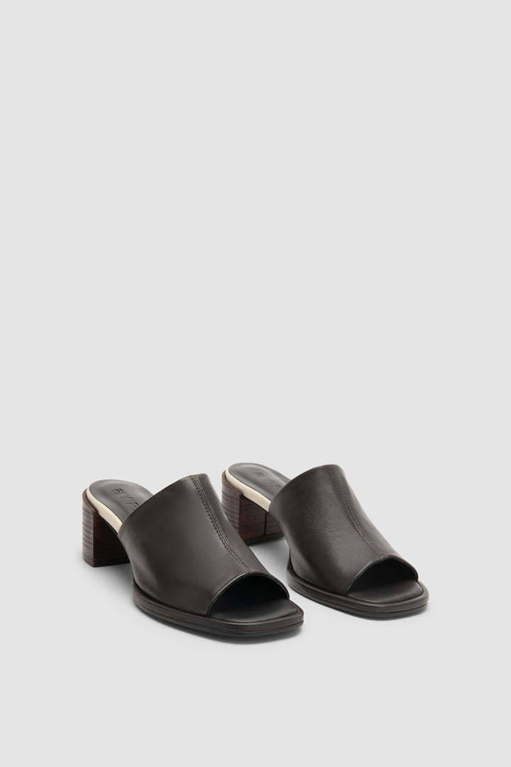 Francisco Ristretto and Limewash Leather Mule