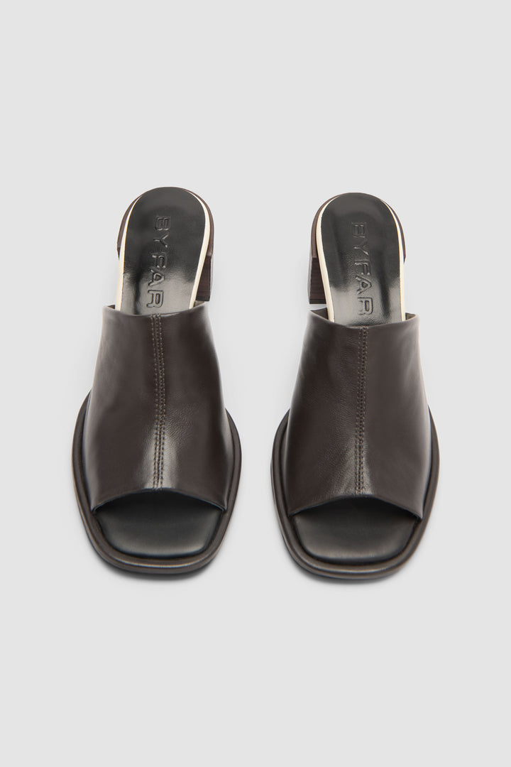 Francisco Ristretto and Limewash Leather Mule