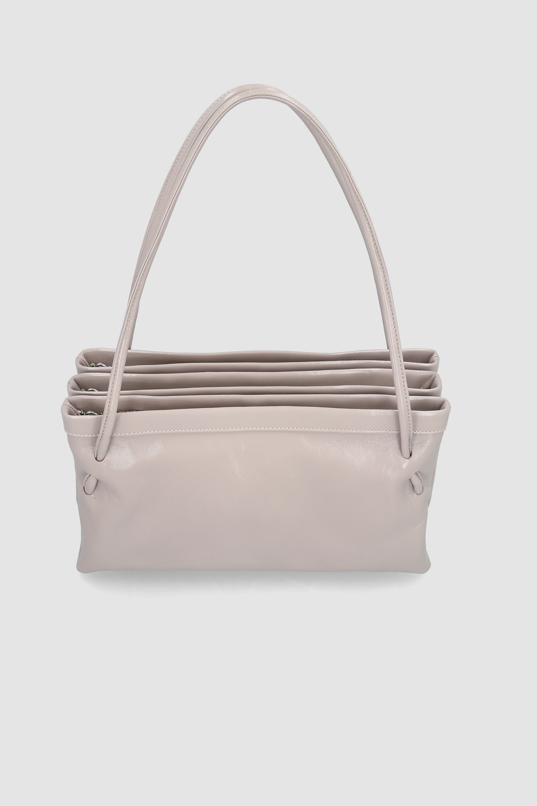 Hannah Fossil Glossed Nappa Leather Shoulder Bag