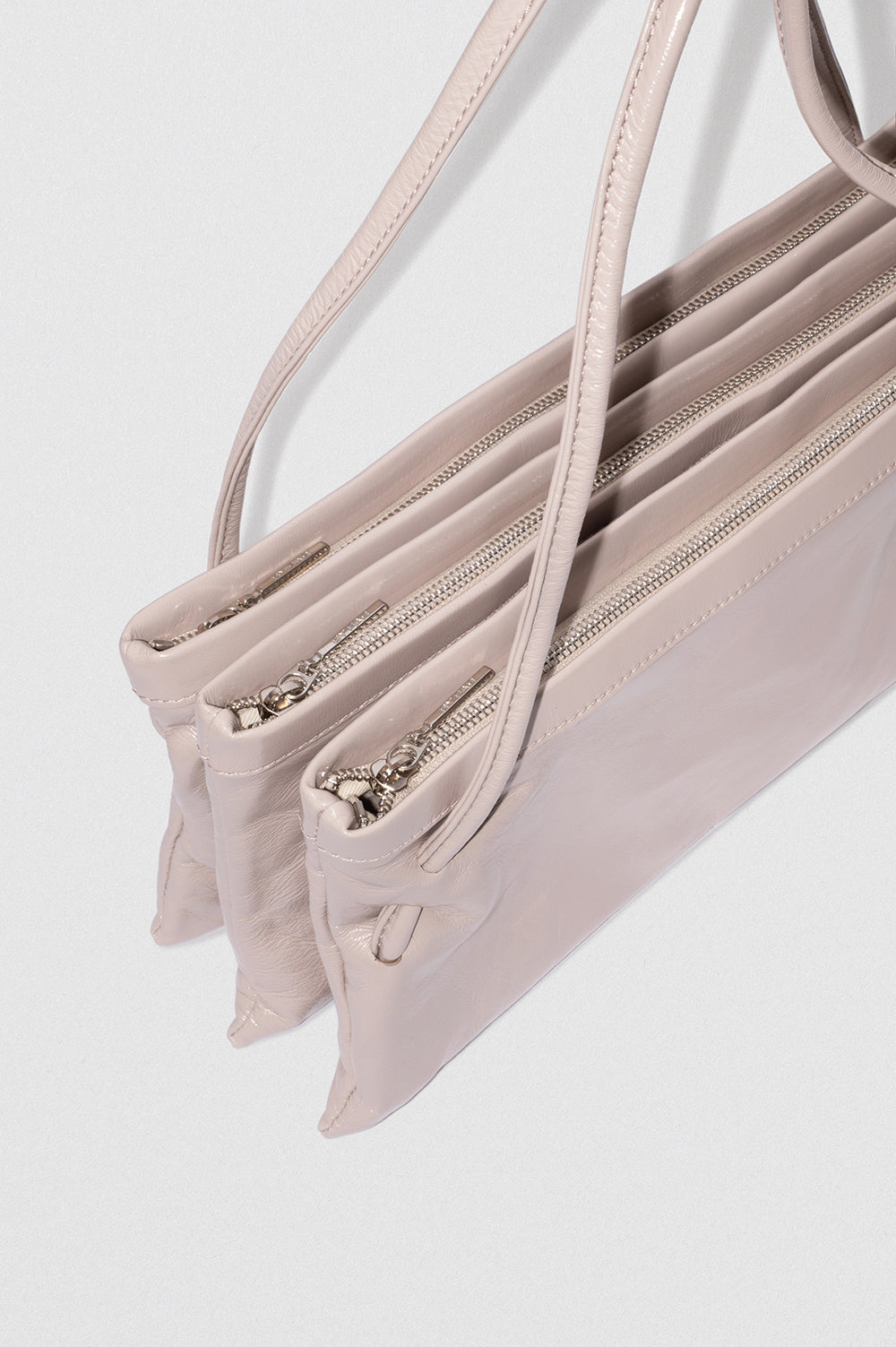 Hannah Fossil Glossed Nappa Leather Shoulder Bag