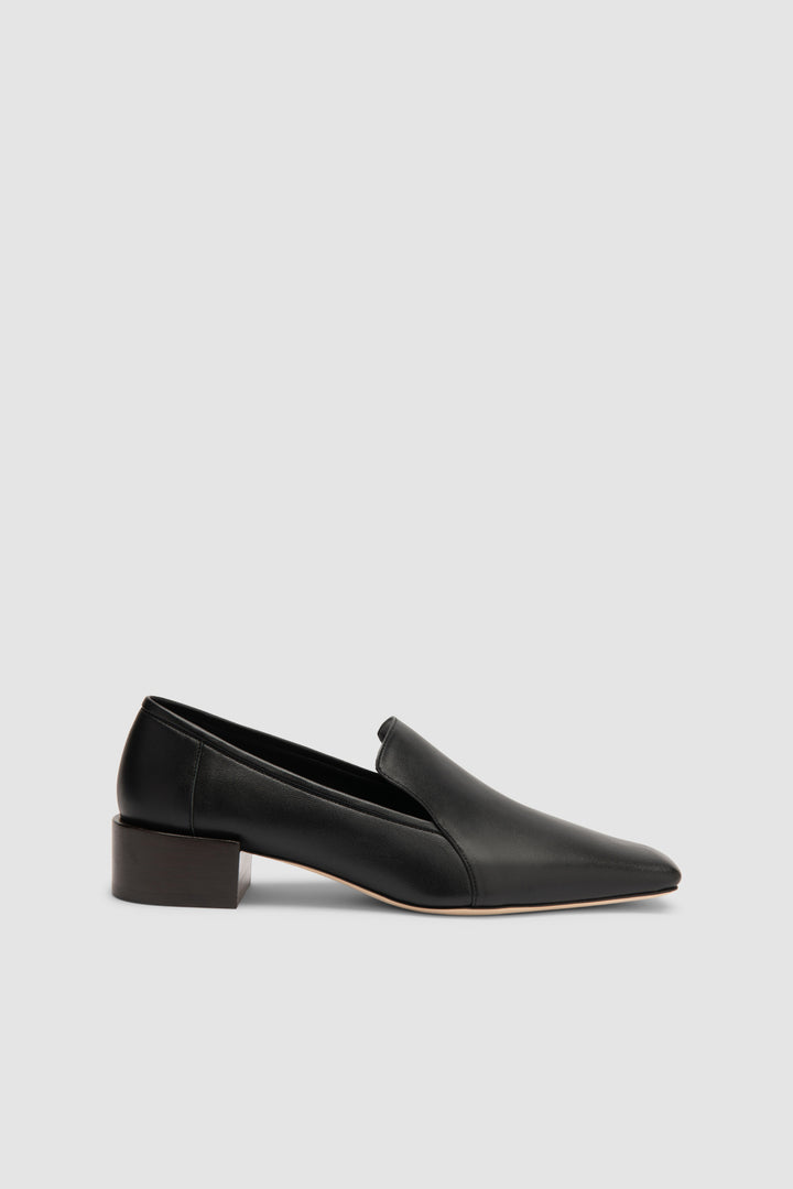 Humphrey Black Lamb Nappa Leather Loafer