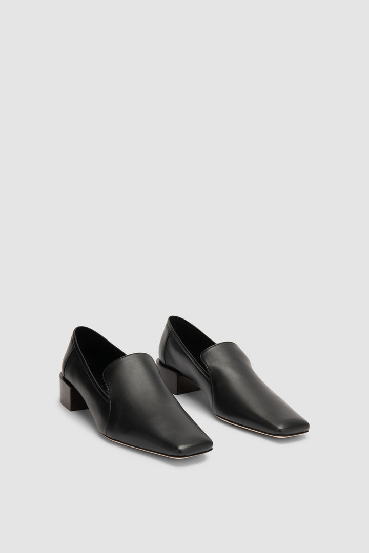 Humphrey Black Lamb Nappa Leather Loafer