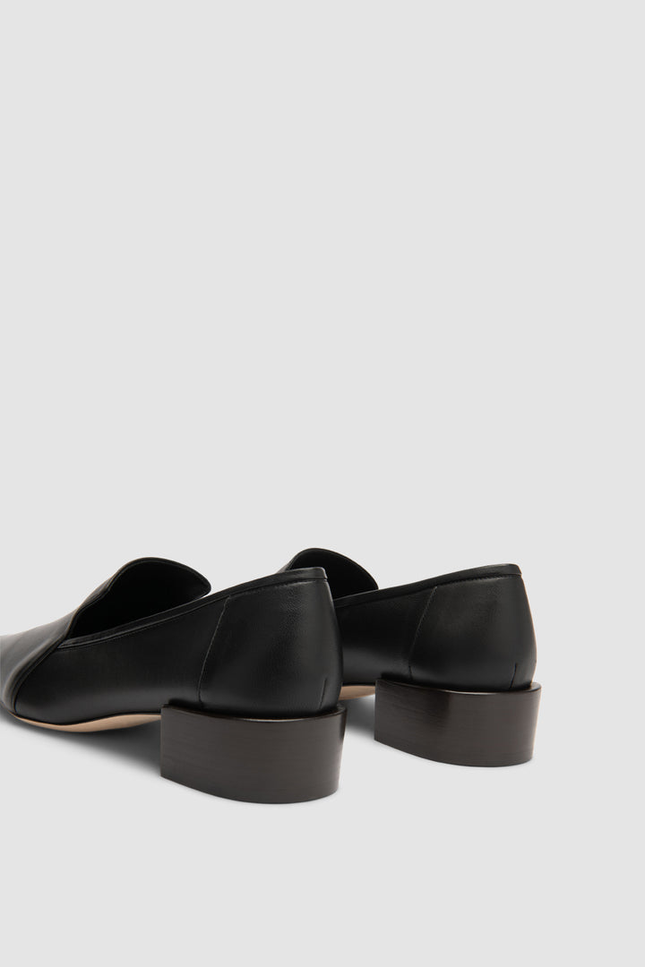 Humphrey Black Lamb Nappa Leather Loafer