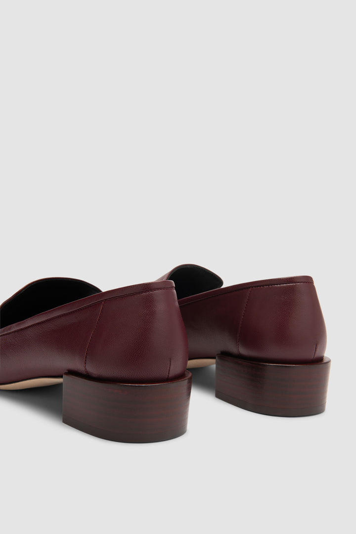 Humphrey Sour Cherry Lamb Nappa Leather Loafer