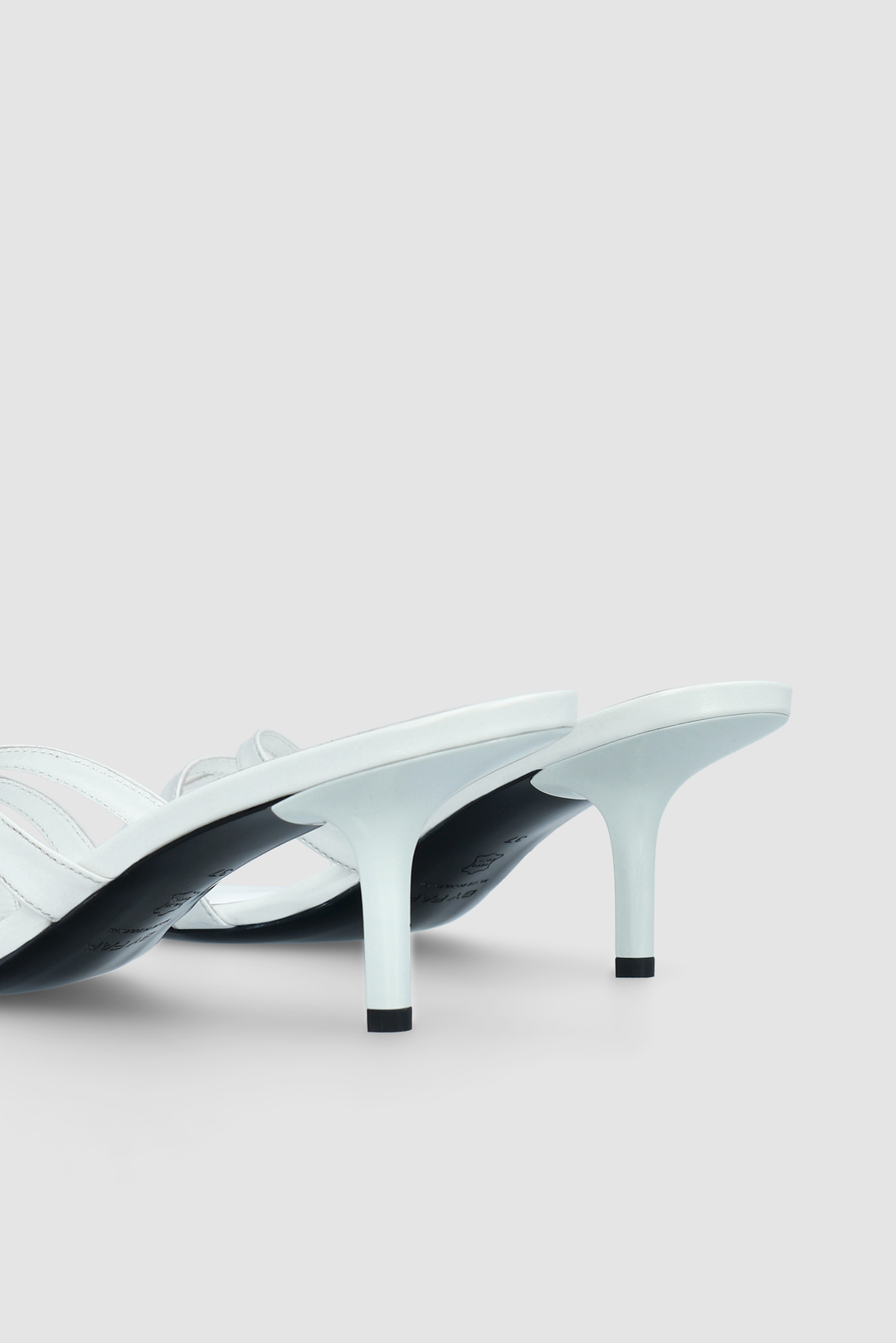 Julie Burrata Creased Calf Leather Mule