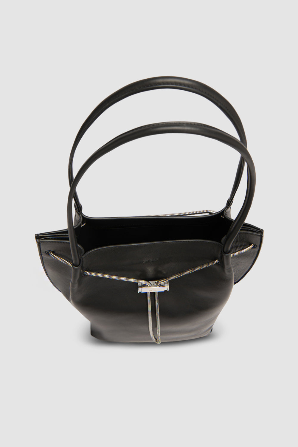 Kayla Black Nappa Leather Shoulder Bag