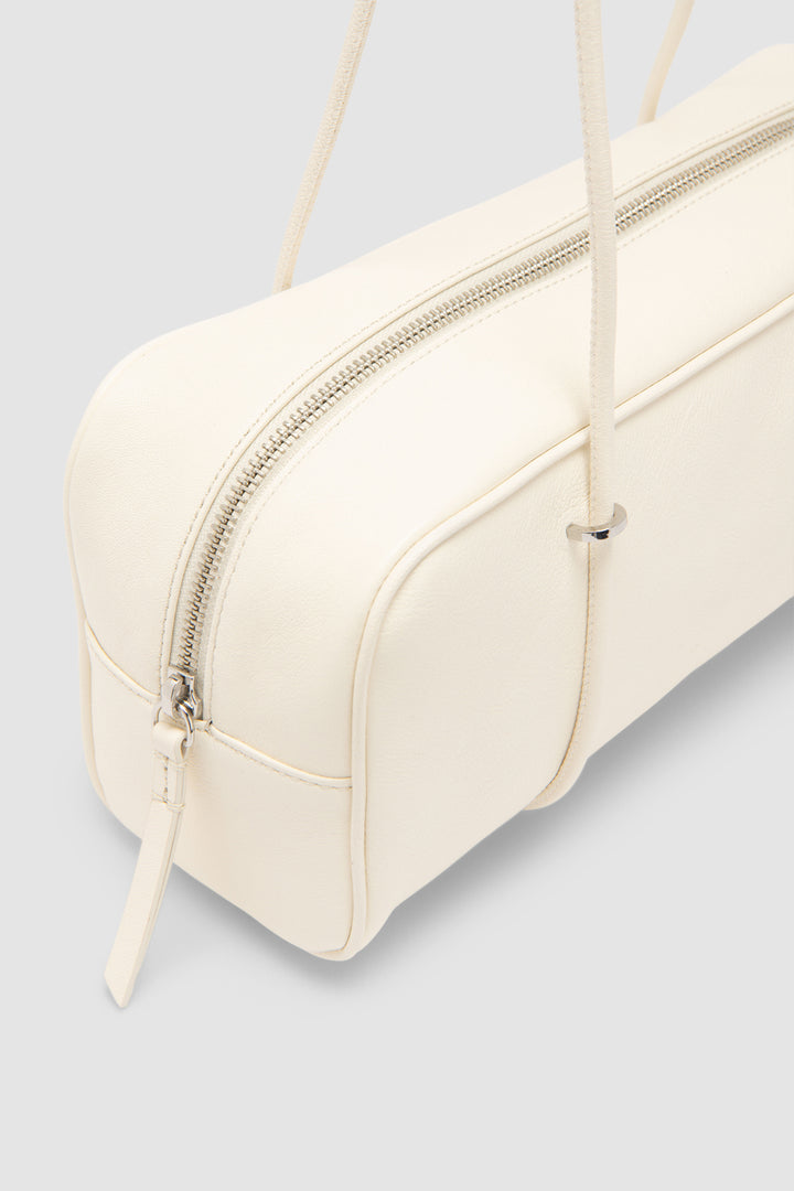 Kimberly Limewash Washed Leather Shoulder Bag