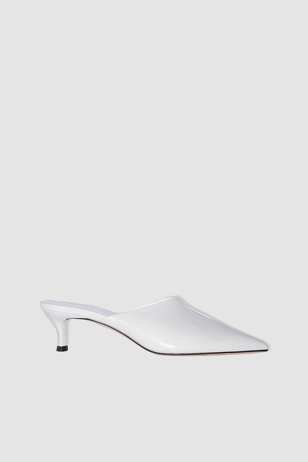 Luciana Burrata Creased Calf Leather Mule