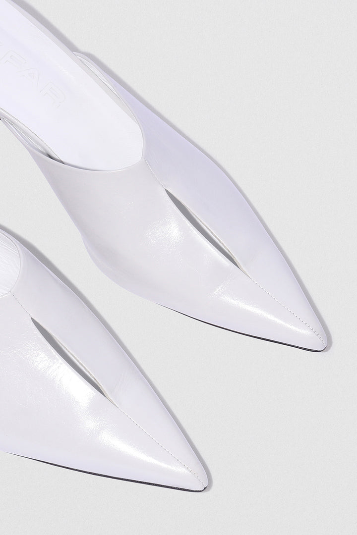 Luciana Burrata Creased Calf Leather Mule