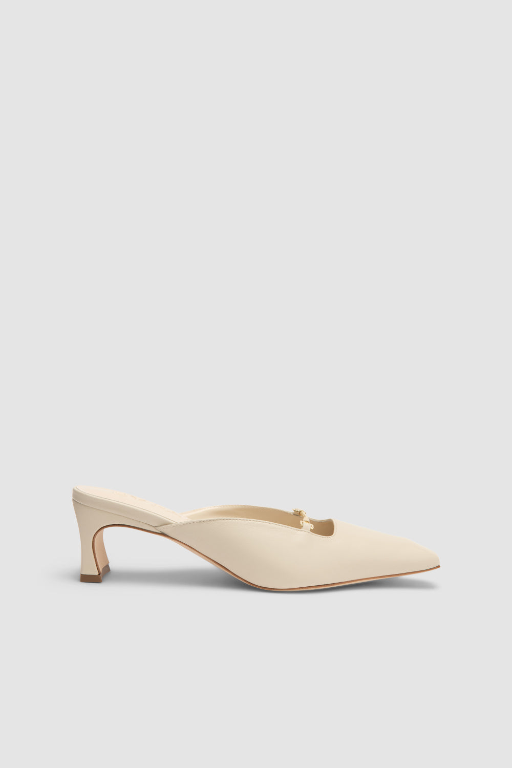 Leda Limewash Lamb Nappa Leather Mule