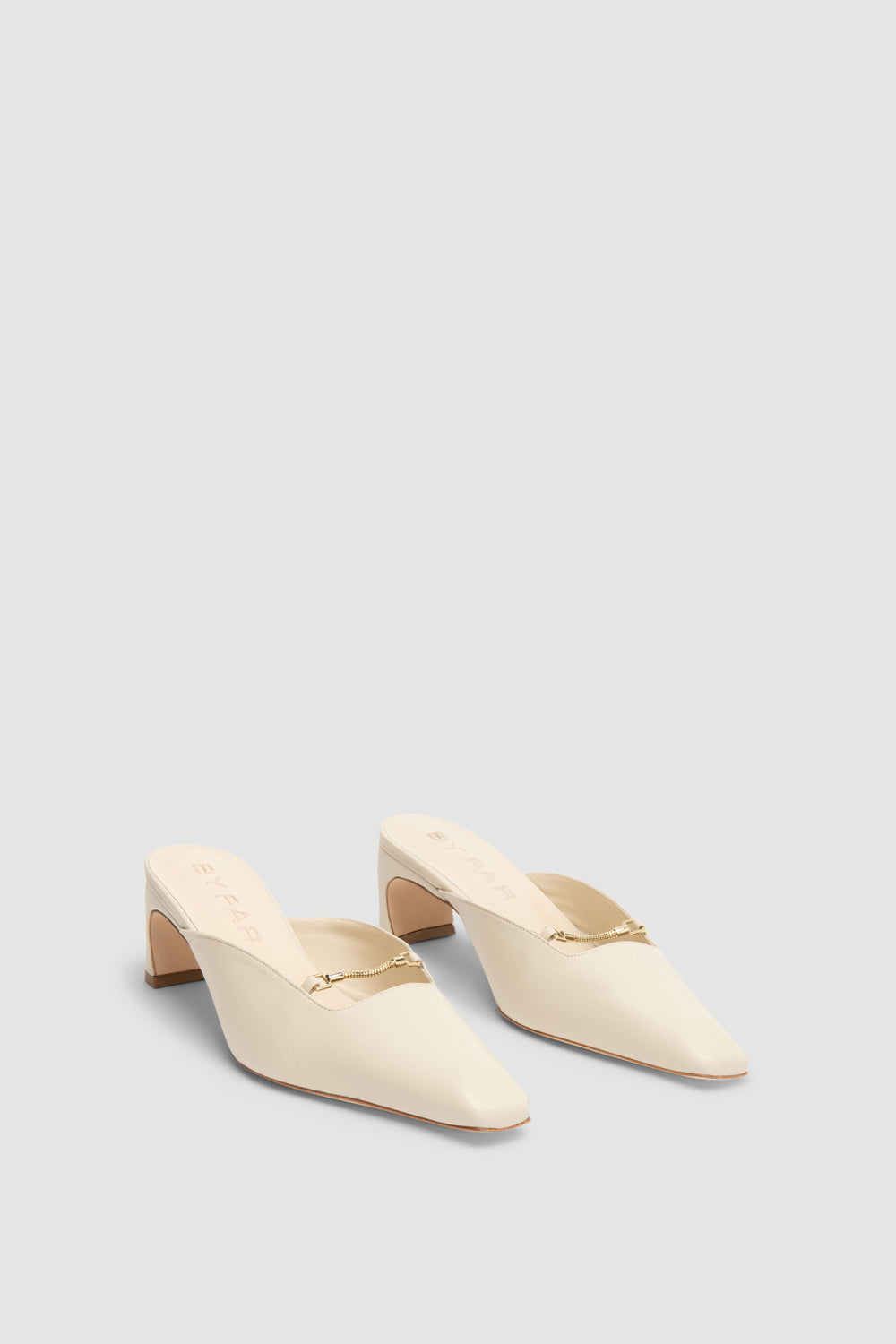 Leda Limewash Lamb Nappa Leather Mule