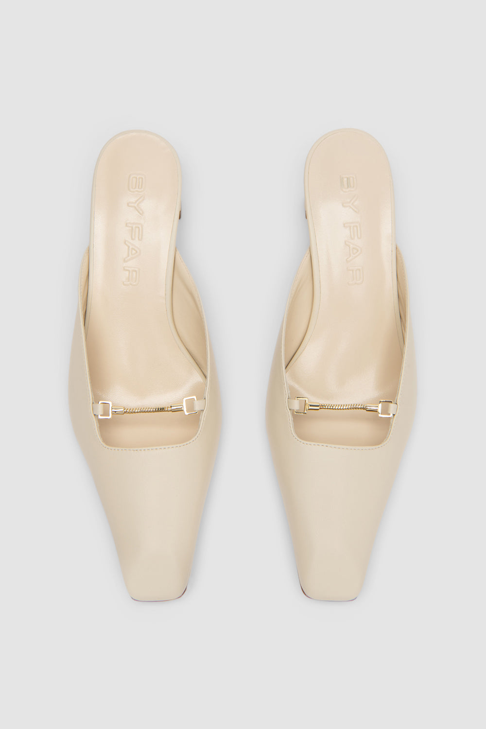 Leda Limewash Lamb Nappa Leather Mule