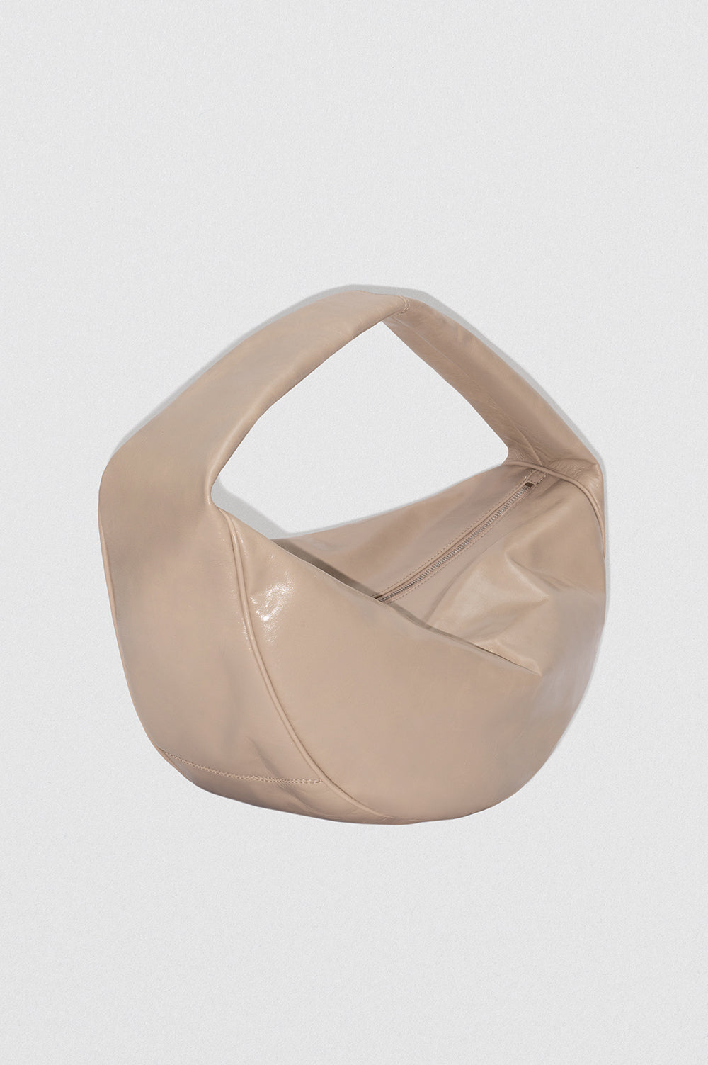 Maxi Cush Dryland Creased Calf Leather Shoulder Bag