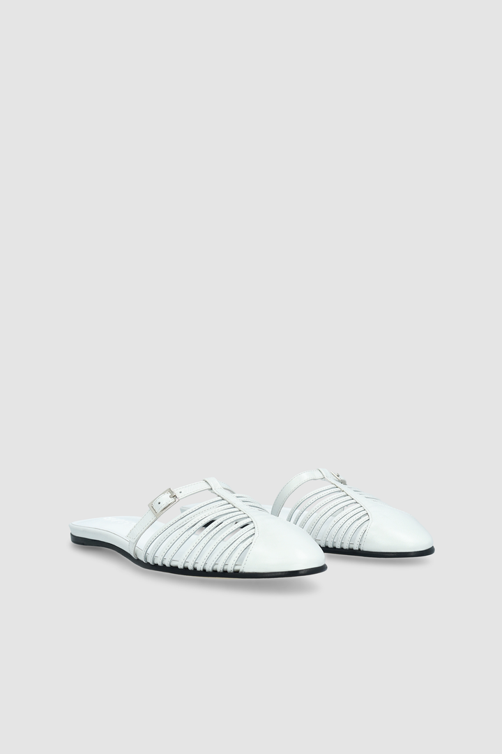 Osip Burrata Creased Calf Leather Mule