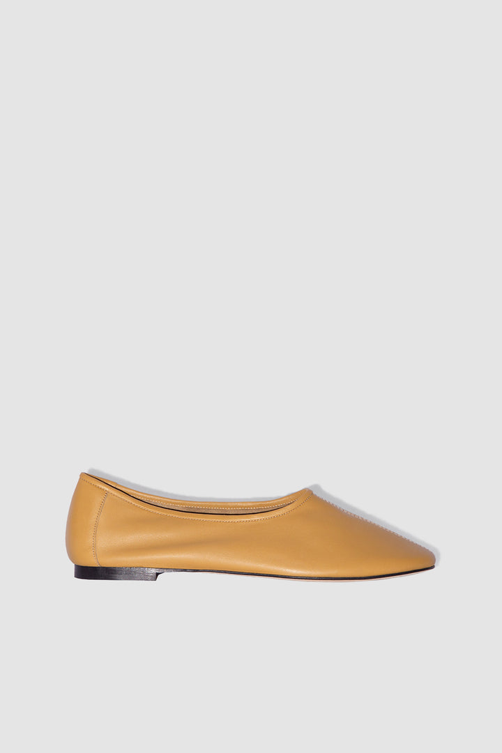 Prudence Cumin Lamb Nappa Leather Ballet Flat