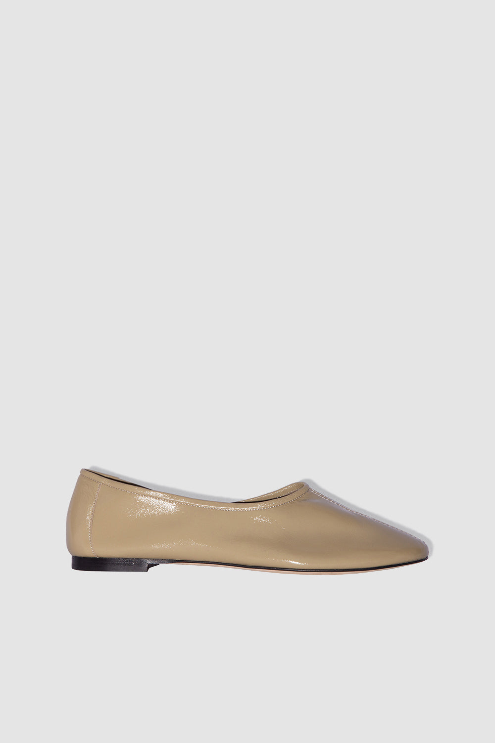Prudence Mangrove Glossed Nappa Leather Ballet Flat