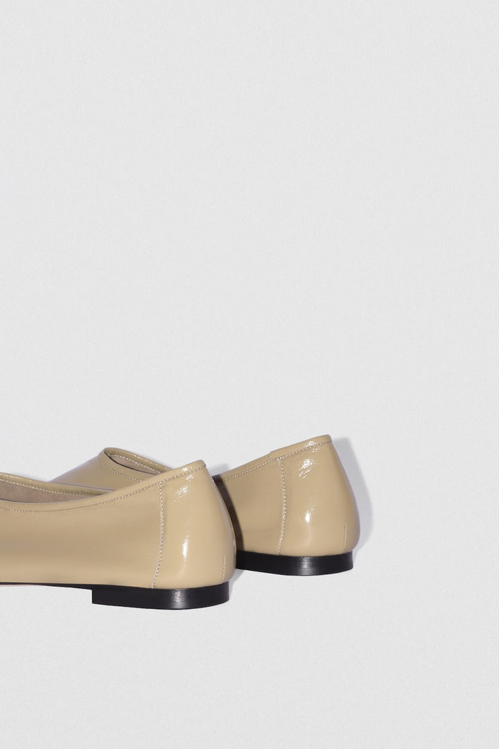 Prudence Mangrove Glossed Nappa Leather Ballet Flat