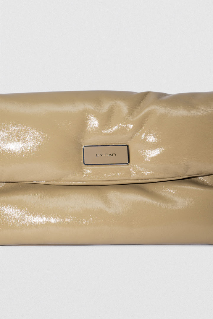 Puffy Tilda Mangrove Glossed Nappa Leather Shoulder Bag
