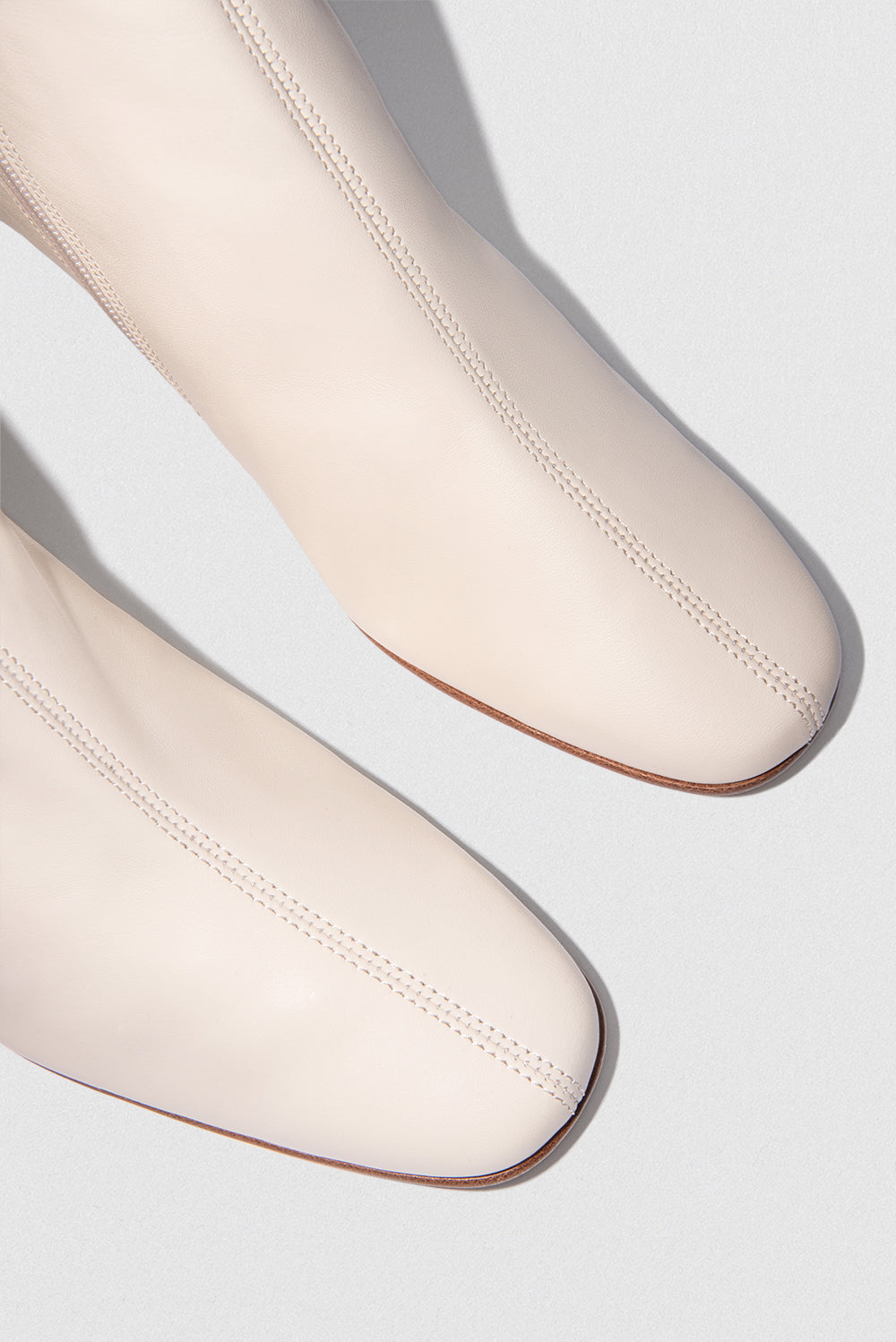 Sofia White Leather Ankle Boot