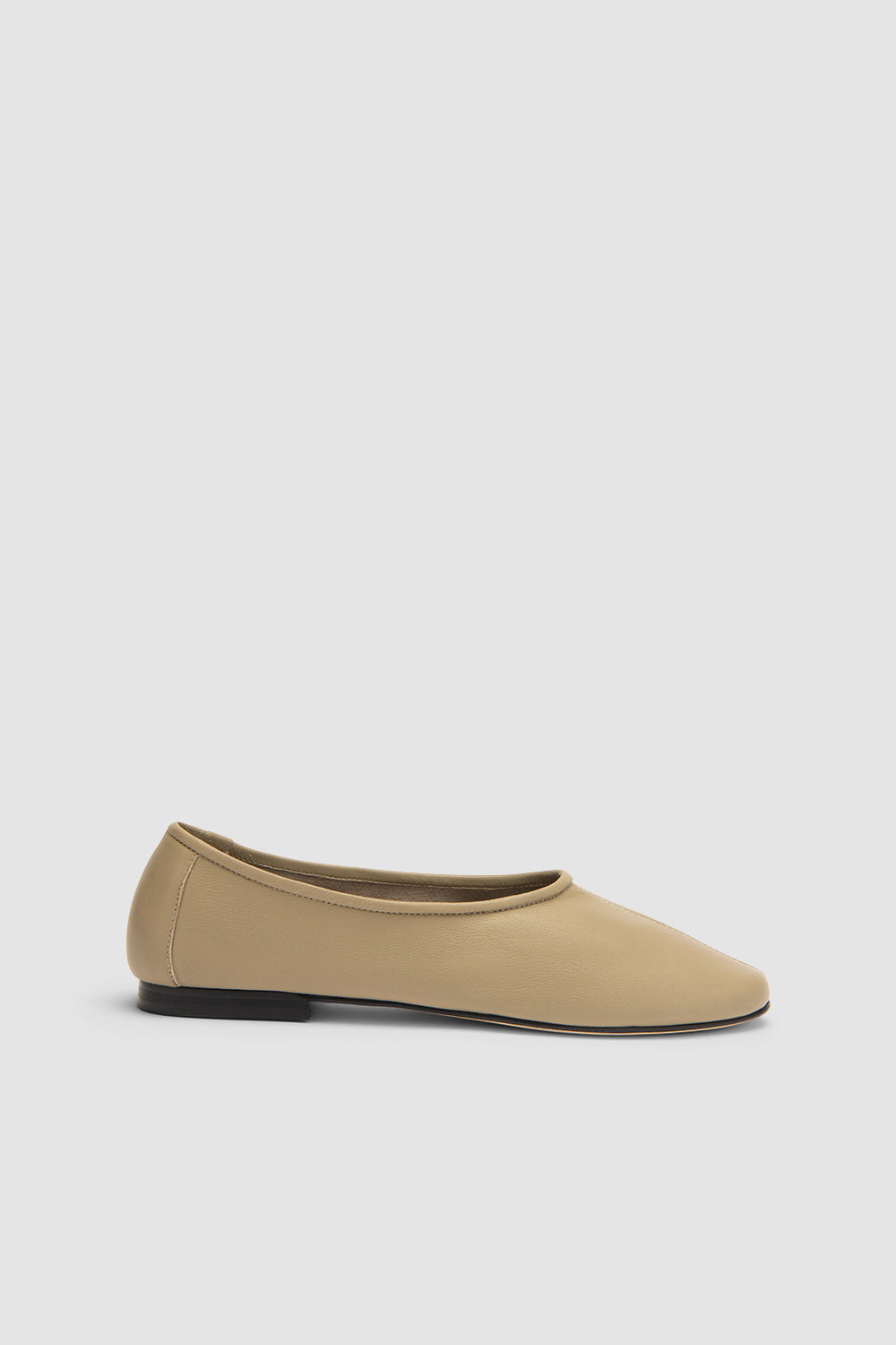 Prudence Mangrove Lamb Nappa Leather Ballet Flat – BY FAR