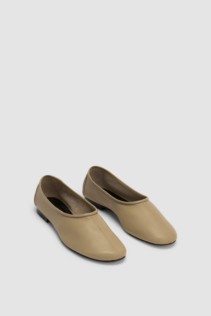Prudence Mangrove Lamb Nappa Leather Ballet Flat