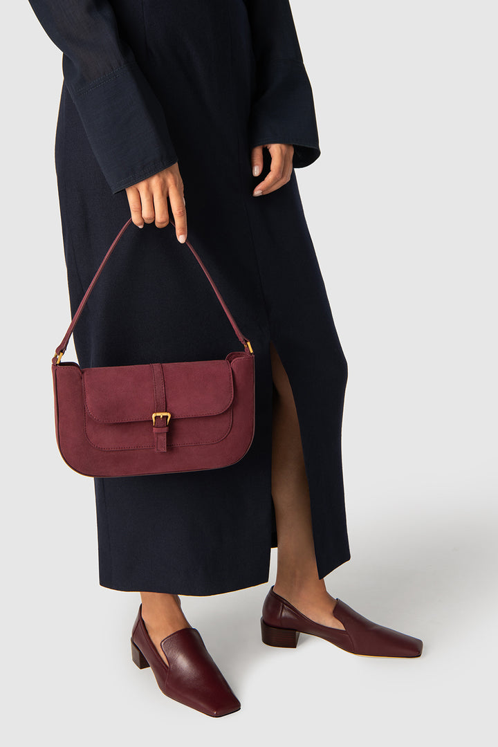 Humphrey Sour Cherry Lamb Nappa Leather Loafer