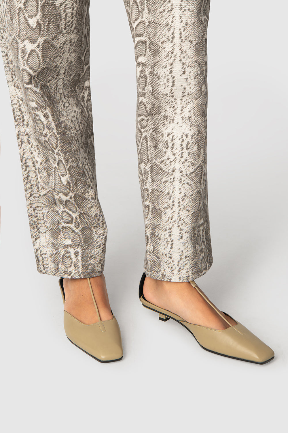 Tao Mangrove Lamb Nappa Leather Kitten Heel