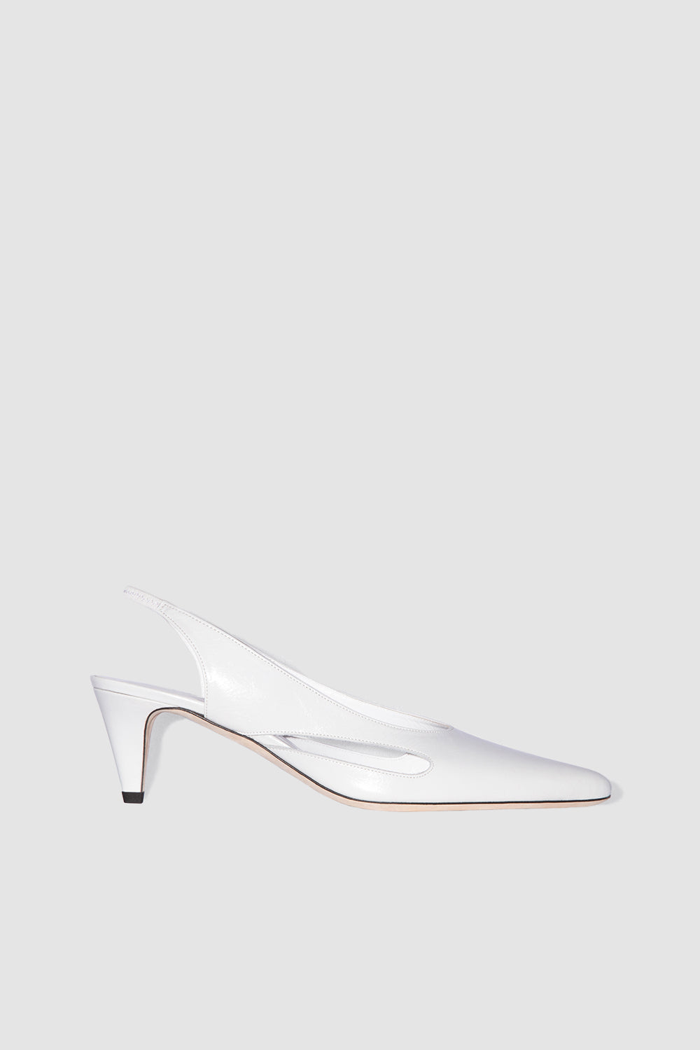 Runa Burrata Creased Calf Leather Slingback Pump