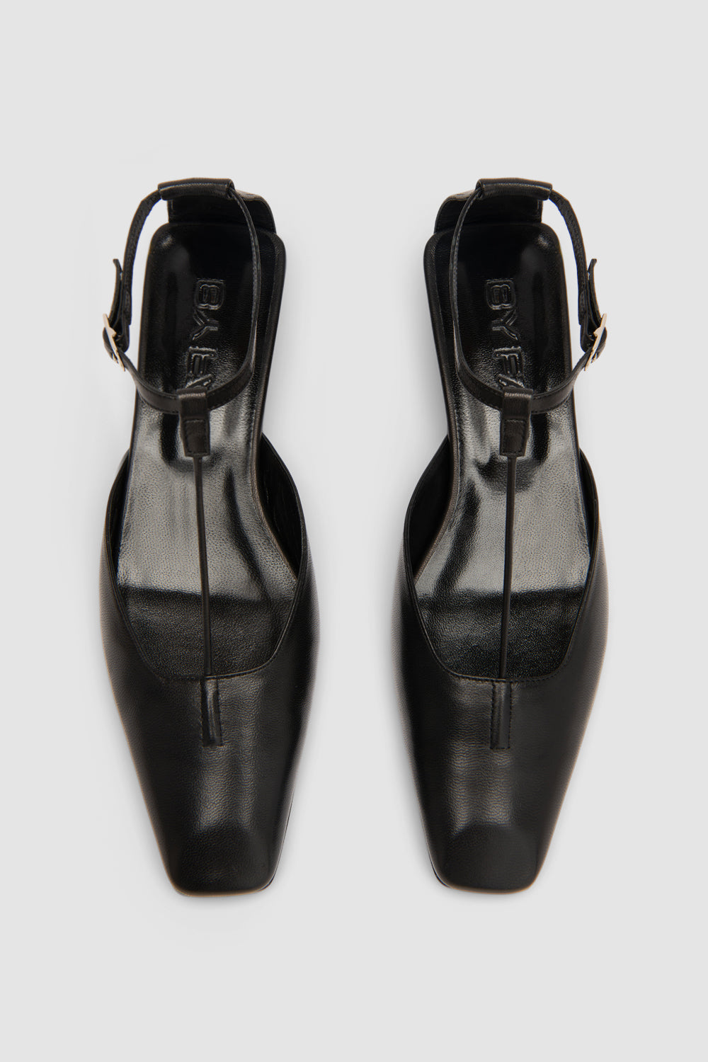 Tao Black Lamb Nappa Leather Kitten Heel