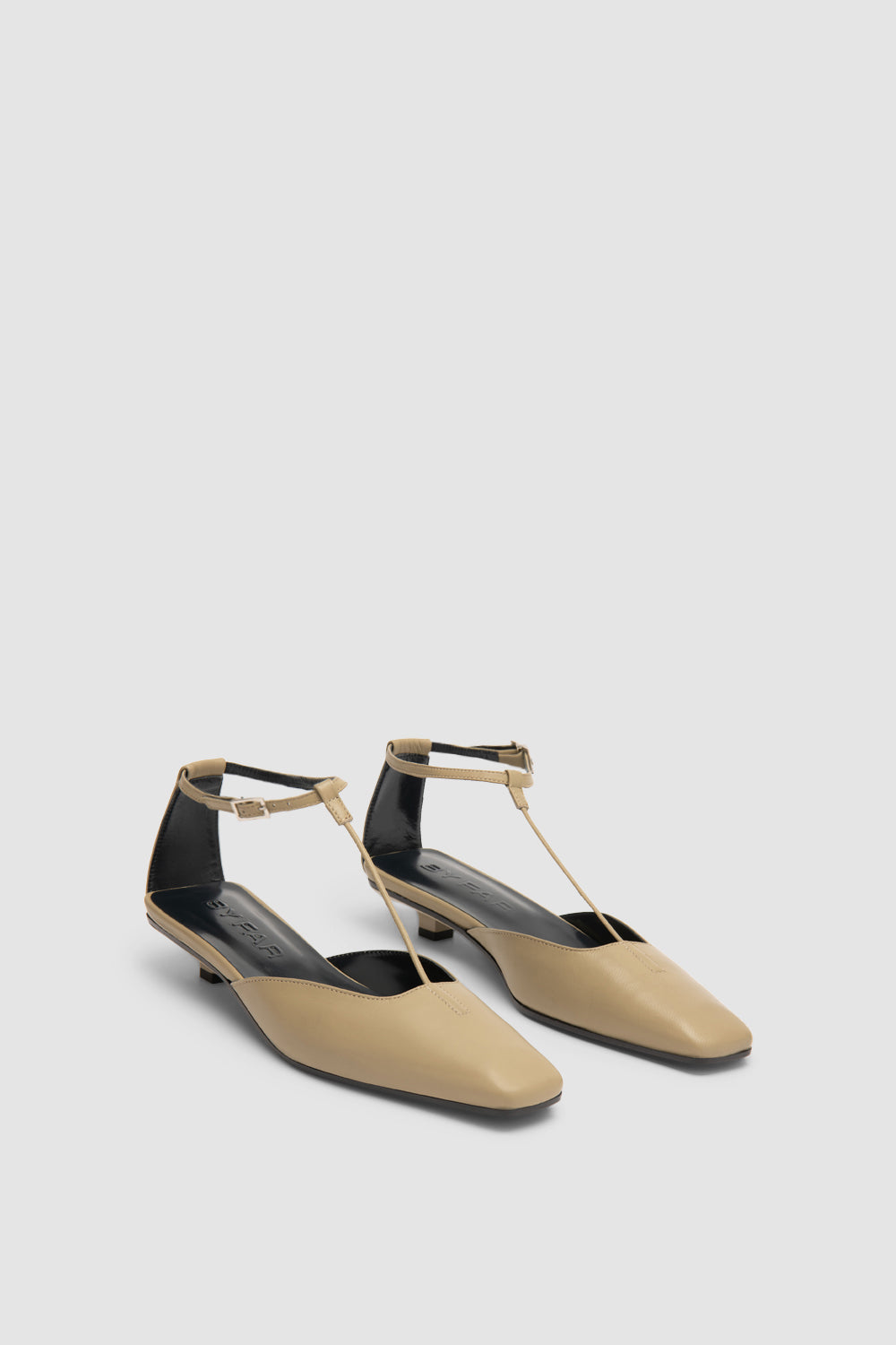 Tao Mangrove Lamb Nappa Leather Kitten Heel