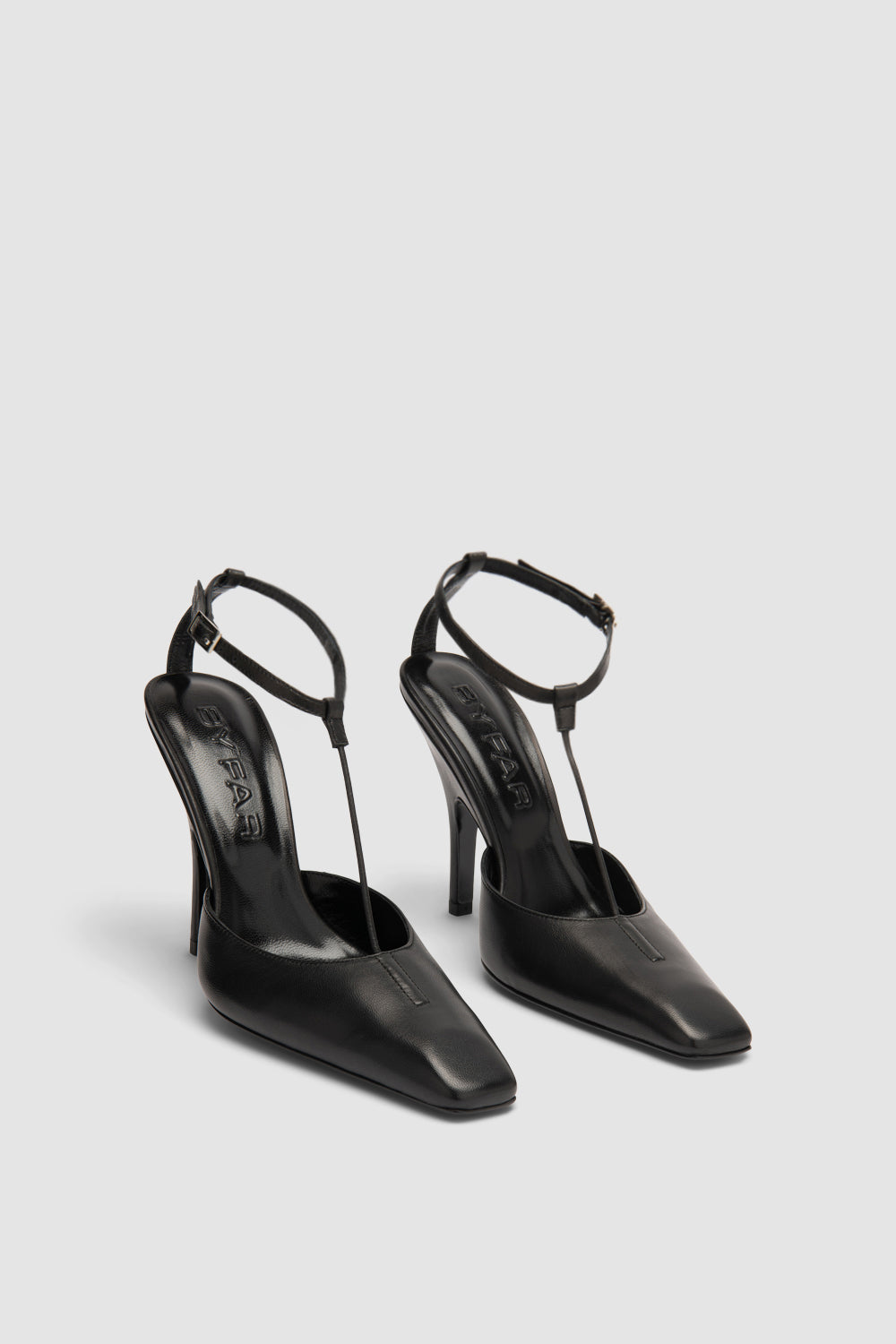 Tara Black Lamb Nappa Leather Pump