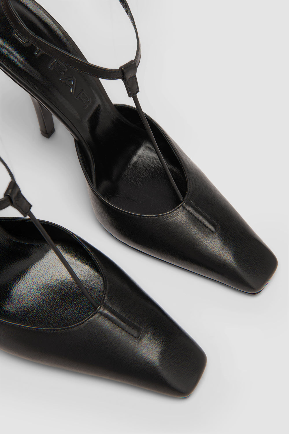 Tara Black Lamb Nappa Leather Pump