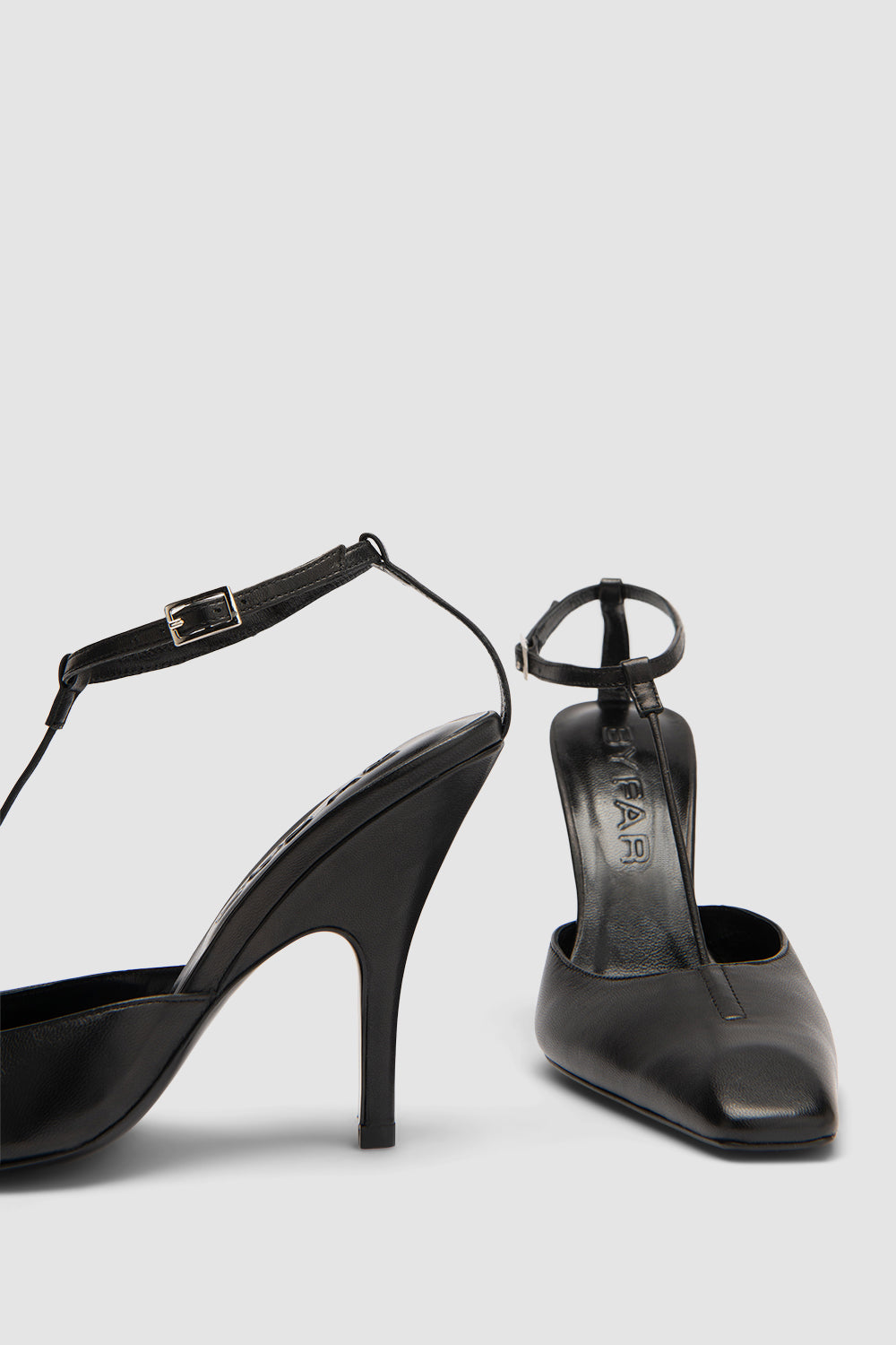 Tara Black Lamb Nappa Leather Pump