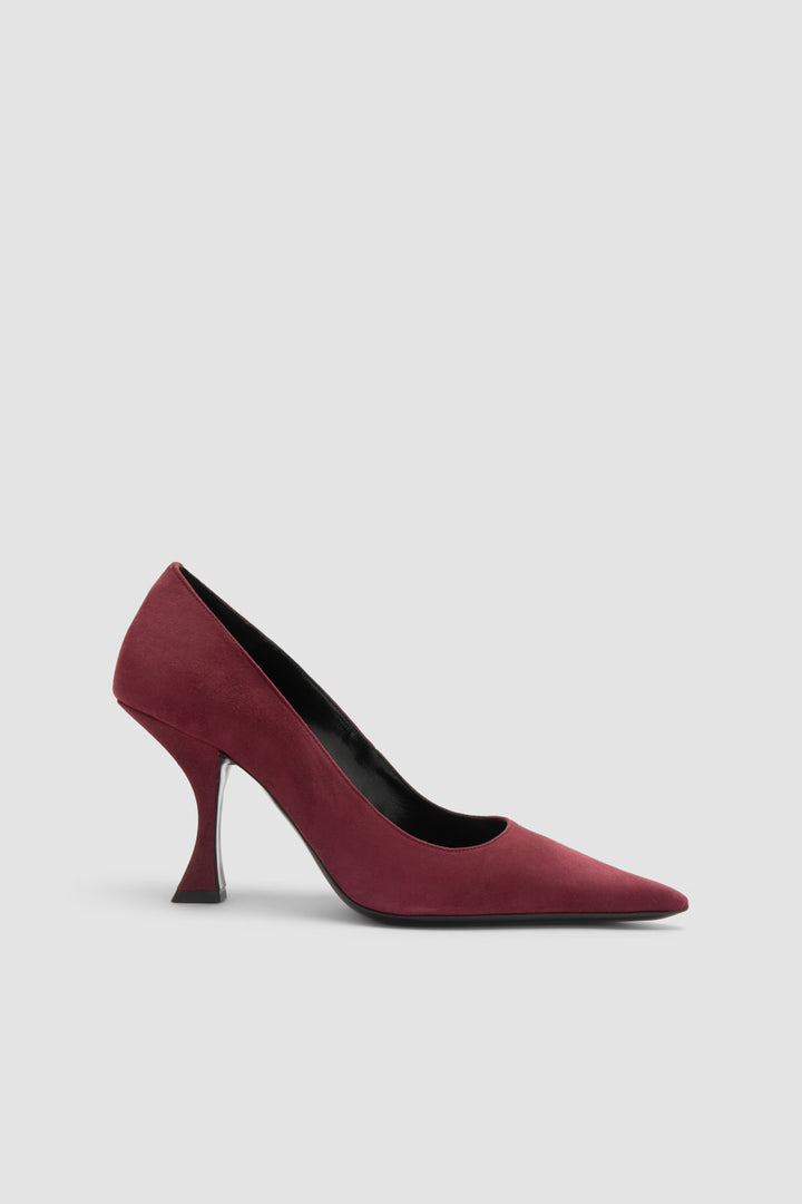 Viva Sour Cherry Suede Leather Pump