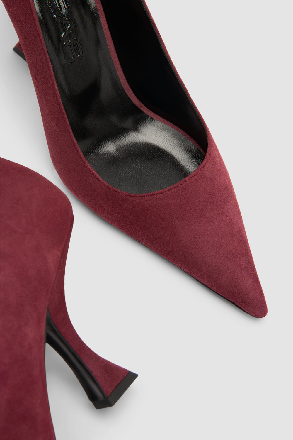 Viva Sour Cherry Suede Leather Pump