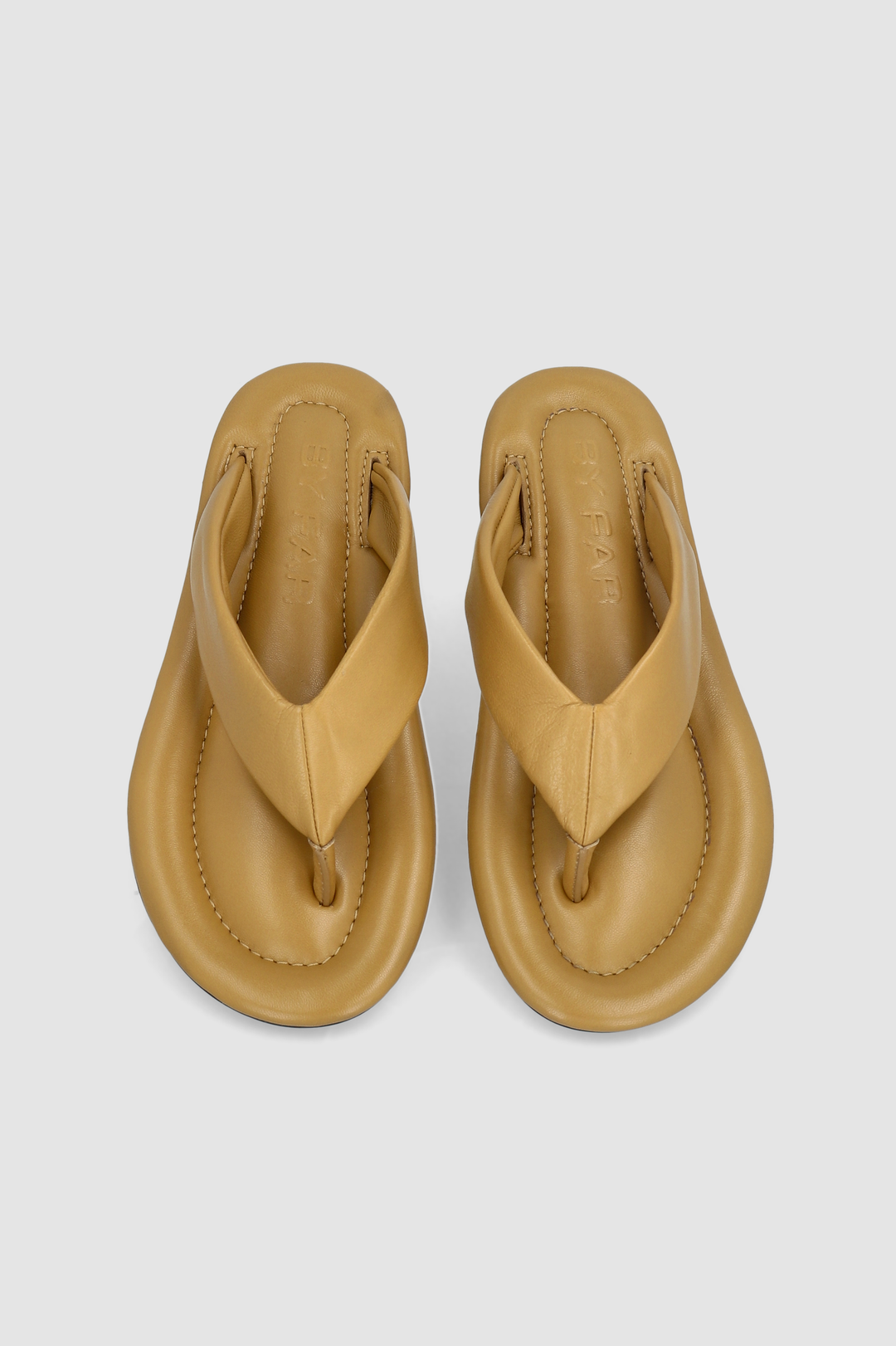 Dasha Cumin Lamb Nappa Leather Flip-Flop Sandal